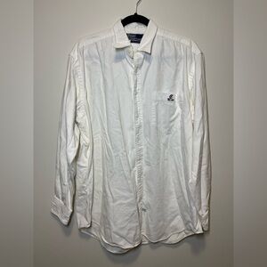 Ralph Lauren White Casual Button Down Shirt
